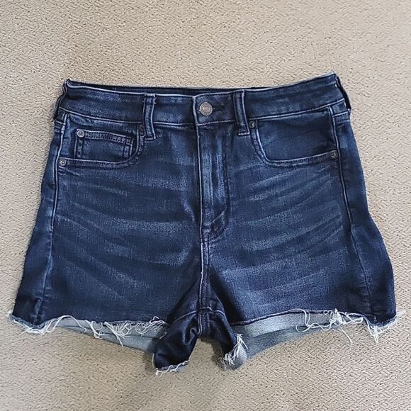 American Eagle Outfitters Pants - American Eagle Super High Rise Shortie Next Level Stretch Shorts - 8